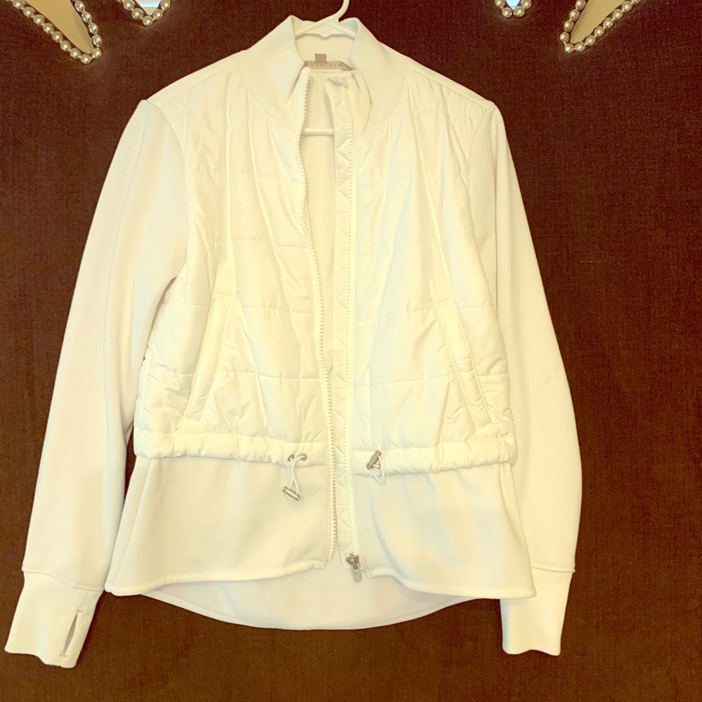 Athleta white active jacket.  New, never worn